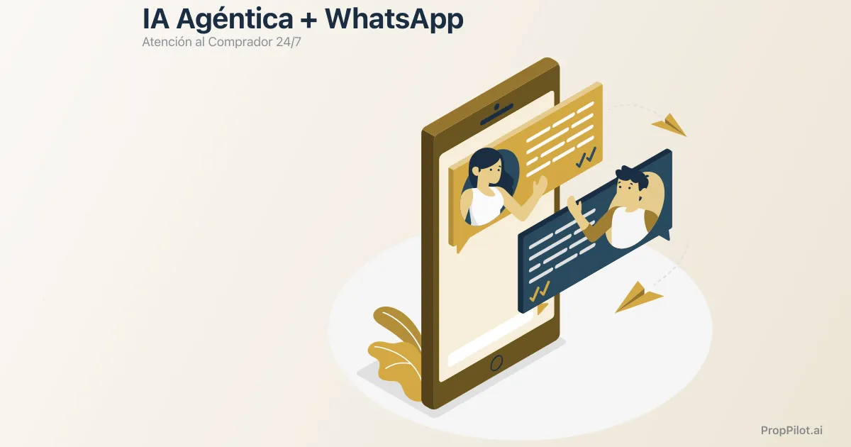 IA agéntica + WhatsApp: atención al comprador 24/7 sin perder el toque humano
