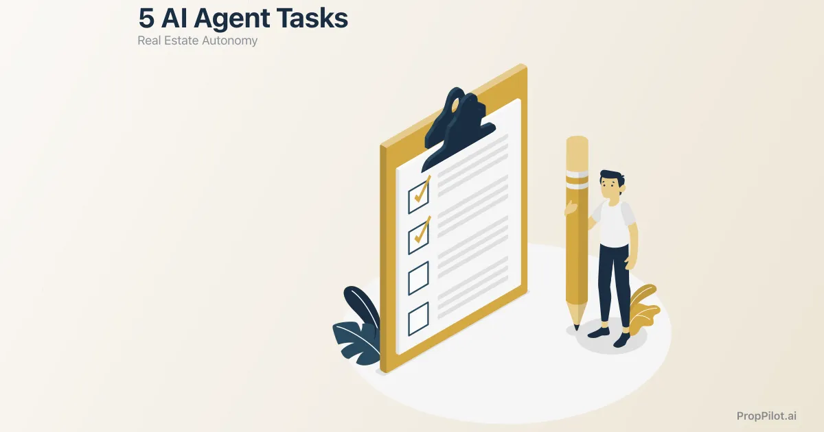 5 Real Estate Tasks an AI Agent Can Handle Autonomously